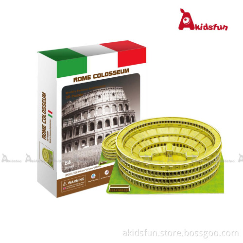 The Rome Colosseum Italy 3D Paper Puzzle
